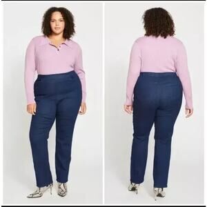 Universal Standard ComfortDenim Stovepipe Straight Pull-On Jeans, XS 10/12 BNWT